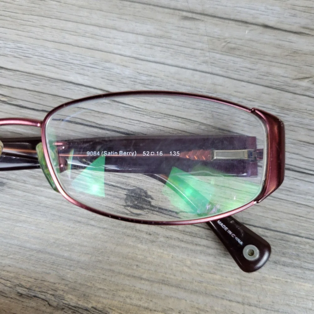 Coach Eyeglass Frames HC5019 Trista 9084 Satin Berry Rectangular Women 52-16-135